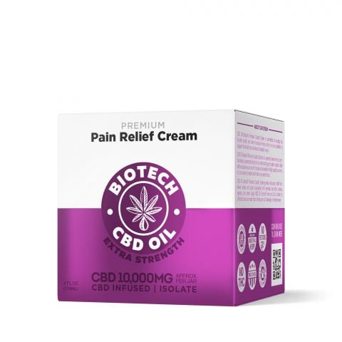 10,000mg CBD Pain Relief Cream - 4oz - Biotech CBD - Thumbnail 2
