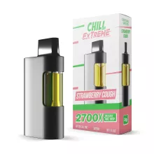 2700mg THCP, D8, HHC Vape Pen - Strawberry Cough - Sativa - 3ml - Chill Extreme