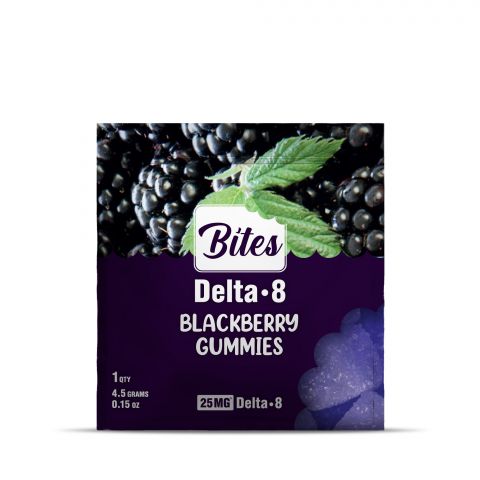 25mg Delta 8 THC Gummy - Blackberry - Bites - Thumbnail 2