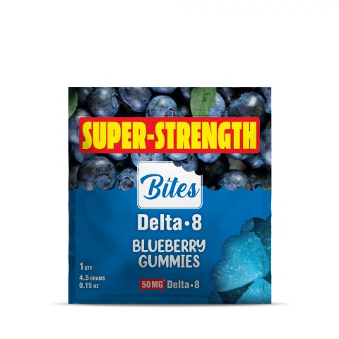 50mg Delta 8 THC Gummy - Blueberry - Bites - Thumbnail 2