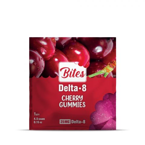 25mg Delta 8 THC Gummy - Cherry - Bites - Thumbnail 2