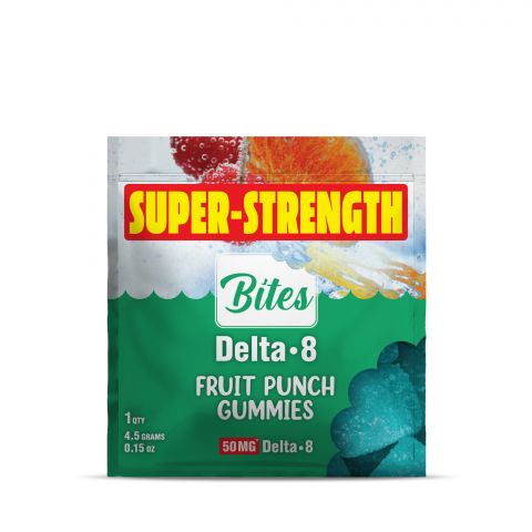 50mg Delta 8 THC Gummy - Fruit Punch - Bites - Thumbnail 2