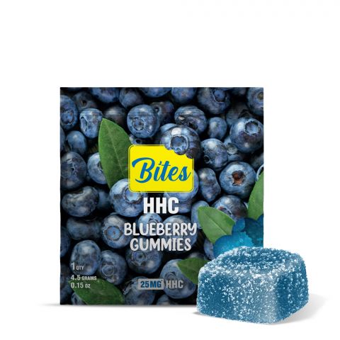 25mg HHC Gummy - Blueberry - Bites  - Thumbnail 1