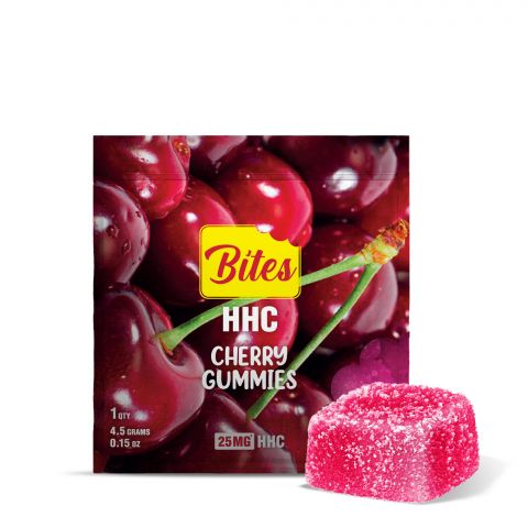 25mg HHC Gummy - Cherry - Bites  - Thumbnail 1