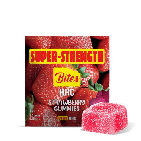 50mg HHC Gummy - Strawberry - Bites - Thumbnail 1