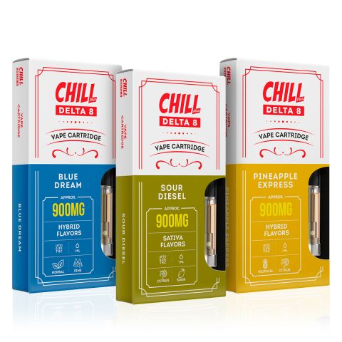 Chill Plus Delta-8 THC Cartridges 3 Pack Bundle - Thumbnail 1