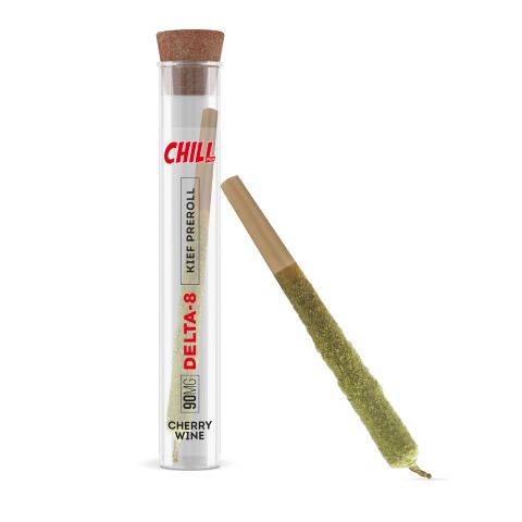 1g Cherry Wine Pre-Roll with Kief - 90mg Delta 8 THC - Chill Plus - 1 Joint - Thumbnail 2