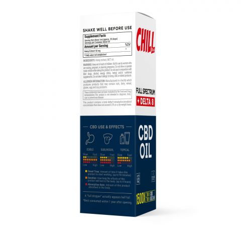 1500mg Delta 8 & Full Spectrum CBD Oil - Chill Plus - Thumbnail 3