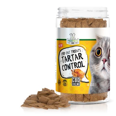 CBD Cat Treats - Tartar Control - 100mg - MediPets - Thumbnail 1