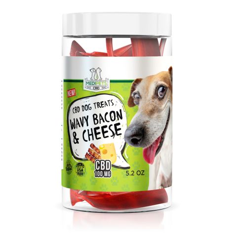 CBD Dog Treats - Wavy Bacon & Cheese Bites - 100mg - MediPets - Thumbnail 2