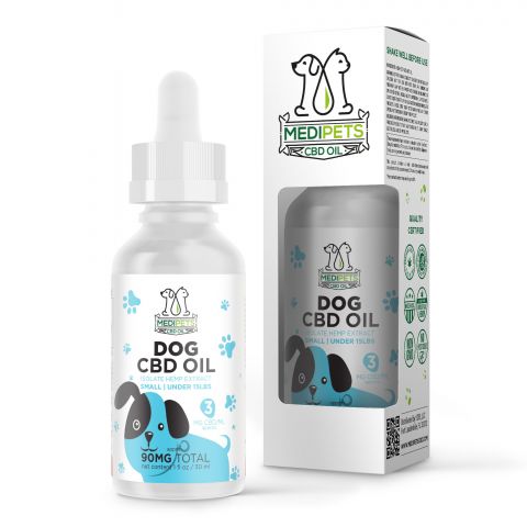 CBD Oil for Small Dogs - 90mg - MediPets - Thumbnail 1
