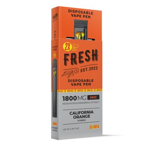 1800mg HHC Vape Pen - California Orange - Hybrid - 2ml - Fresh - Thumbnail 2