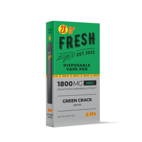 1800mg HHC Vape Pen - Green Crack - Sativa - 2ml - Fresh - Thumbnail 3