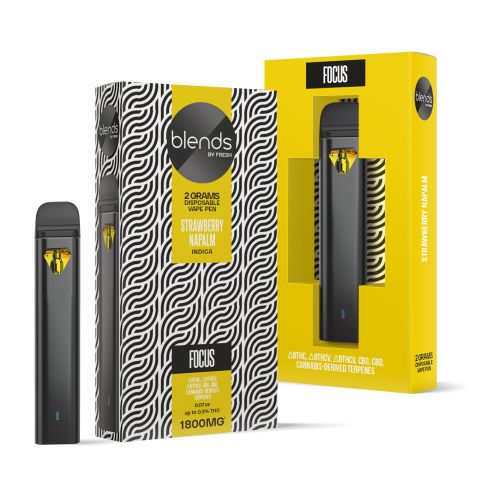 Focus Blend - 1800mg Vape Pen - Indica - 2ml - Blends by Fresh - Thumbnail 1