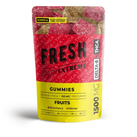 150mg THCA, D8 Gummies - Fruits - Fresh - Thumbnail 2