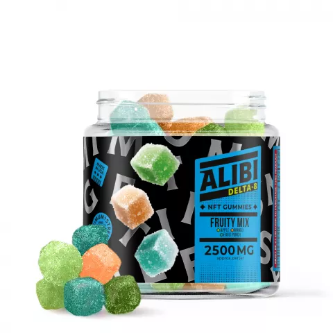 Image of Alibi Delta-8 NFT Gummies - Fruity Mix - 2500MG