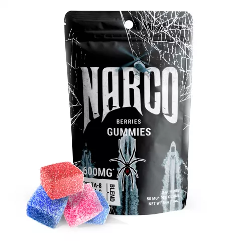 Image of Narco Berries Gummies - Delta 9, Delta 8, Delta 10 Blend - Pure Blanco  - 600MG