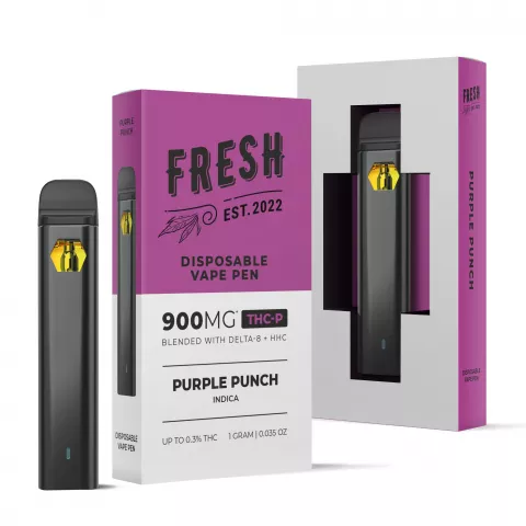 Image of Purple Punch Vape Pen - THCP - Disposable - Fresh - 900mg