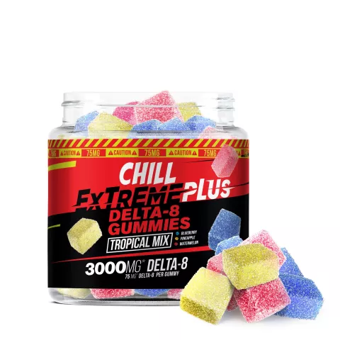 Image of 75mg Delta 8 THC Gummies - Tropical Mix - Chill Extreme