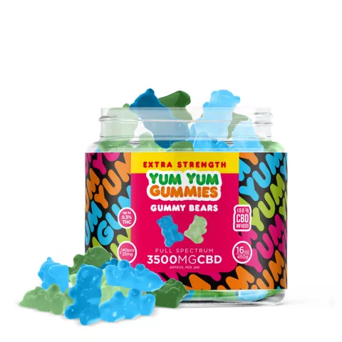 Image of Yum Yum Gummies - CBD Full Spectrum Extra Strength Gummy Bears - 3500MG