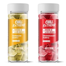 Indica Delta 8 Live Resin Gummies Bundle - Chill Extreme