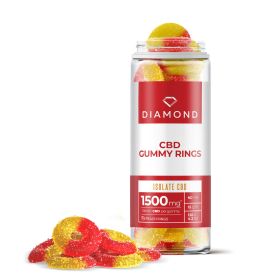 100mg CBD Isolate Gummy Rings - Diamond CBD