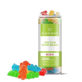 50mg Delta 8 Sour Bears - Diamond CBD