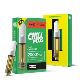 2000mg D8 Vape Cart - AK47 - Hybrid - 2ml - Chill Plus