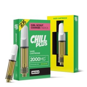 2000mg D8 Vape Cart - Girl Scout Cookies - Indica - 2ml - Chill Plus