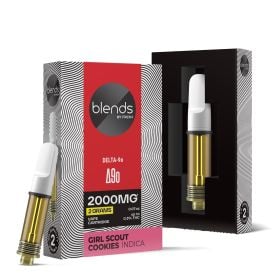 2000mg D9o Vape Cart - Girl Scout Cookies - Hybrid - 2ml - Blends by Fresh