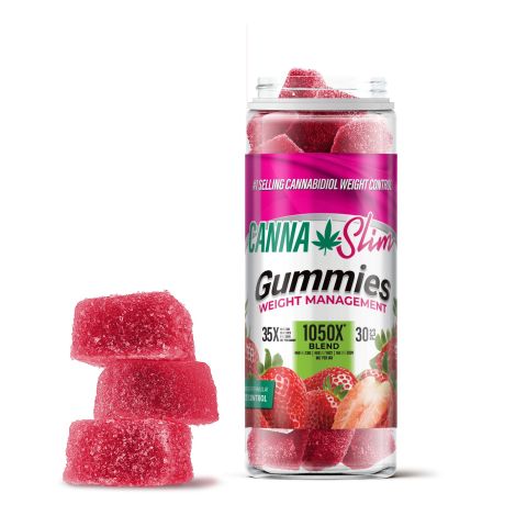 35mg THCV, CBD, CBDV Weight Management Gummies - Canna Slim - Thumbnail 1