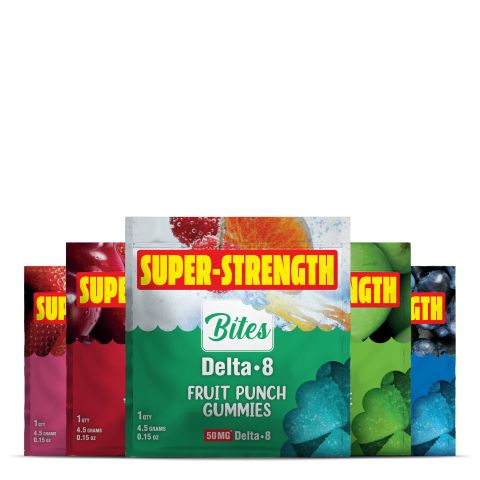 50mg Delta 8 Gummy Pouches Bundle - Bites - Thumbnail 1