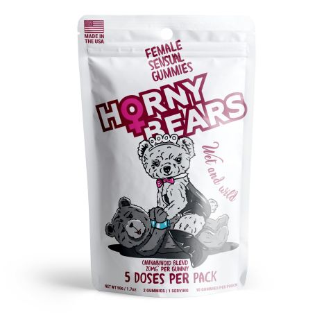 20mg Female Sensual Gummies - D9, THCV, THCP, CBD - Horny Bears - Thumbnail 2