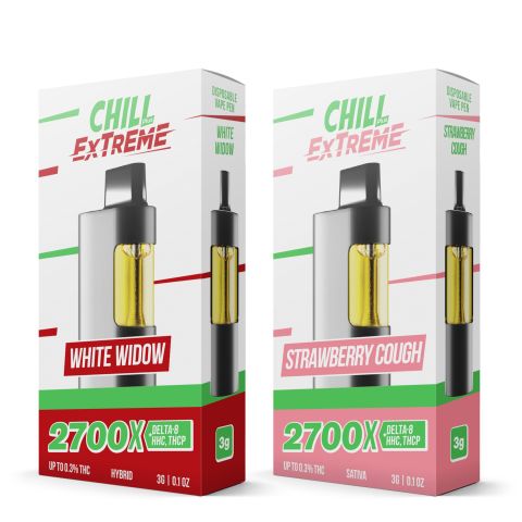 2700mg THCP, D8, HHC Vape Pens Bundle - Chill Extreme - Thumbnail 1