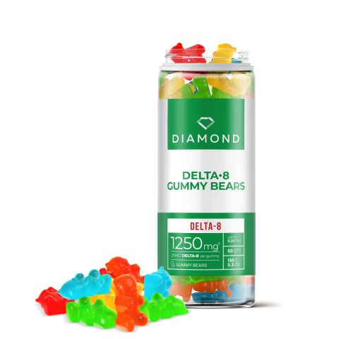 25mg Delta 8 Gummy Bears - Diamond CBD - Thumbnail 1