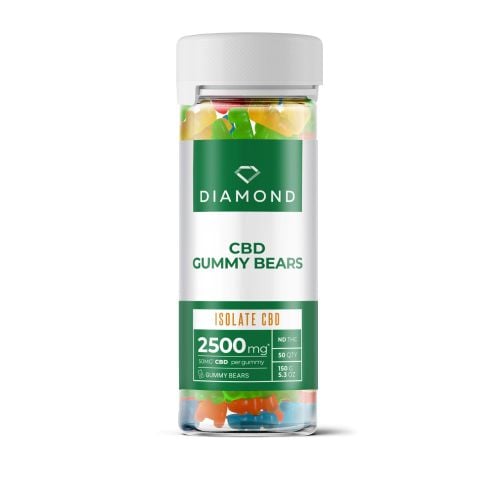 50mg CBD Isolate Gummy Bears - Diamond CBD - Thumbnail 2