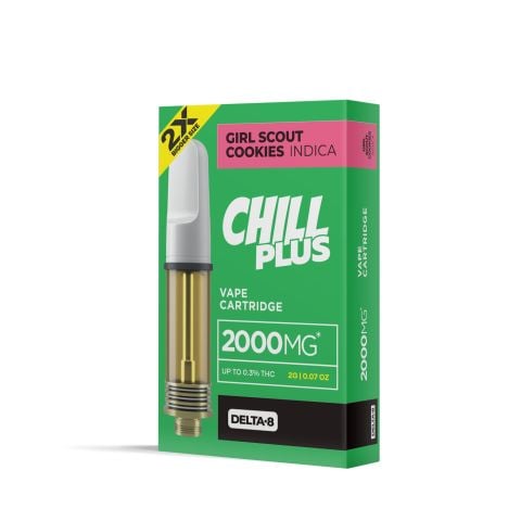 2000mg D8 Vape Cart - Girl Scout Cookies - Hybrid - 2ml - Chill Plus - Thumbnail 3