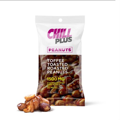 25mg Toffee Toasted Roasted Peanuts - D8, THCP - Chill Plus - Thumbnail 1