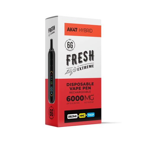 6000mg D8, HHC, THCP Vape Pen - AK47 - Hybrid - 6ml - Fresh - Thumbnail 2