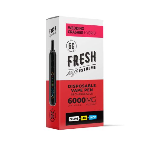 6000mg D8, HHC, THCP Vape Pen - Wedding Crasher - Hybrid - 6ml - Fresh - Thumbnail 2