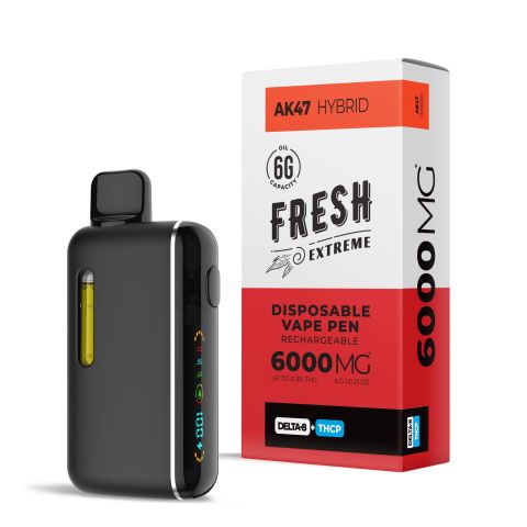 6000mg D8, THCP Vape Pen - AK47 - Hybrid - 6ml - Fresh - Thumbnail 1