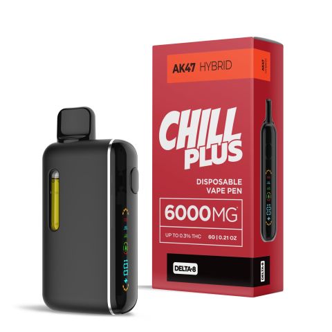 6000mg D8 Vape Pen - AK47 - Hybrid - 6ml - Chill Plus - Thumbnail 1