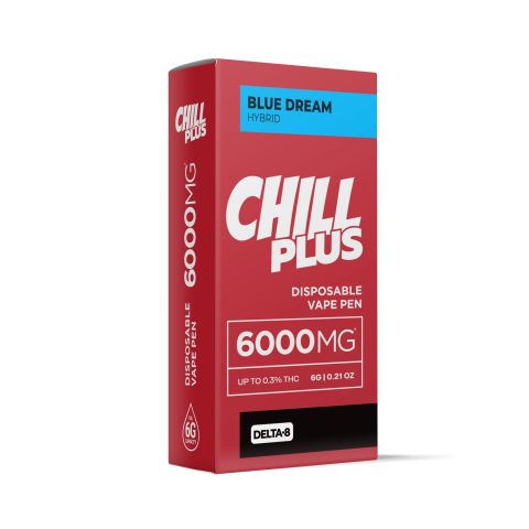 6000mg D8 Vape Pen - Blue Dream - Hybrid - 6ml - Chill Plus - Thumbnail 2