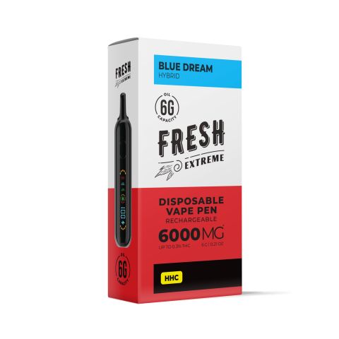 6000mg HHC Vape Pen - Blue Dream - Hybrid - 6ml - Fresh - Thumbnail 2