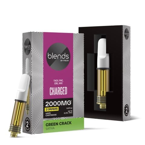 Charged Blend - 2000mg Vape Cart - Sativa - 2ml - Blends by Fresh - Thumbnail 1