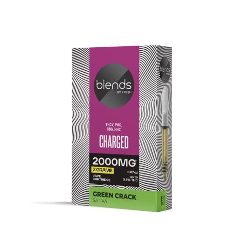 Charged Blend - 2000mg Vape Cart - Sativa - 2ml - Blends by Fresh - Thumbnail 3