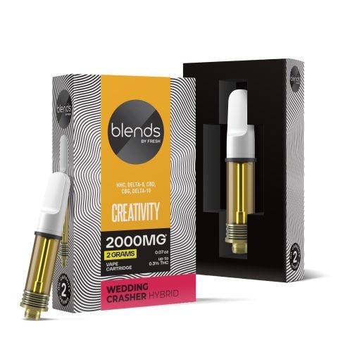 Creativity Blend - 2000mg Vape Cart - Hybrid - 2ml - Blends by Fresh - Thumbnail 1