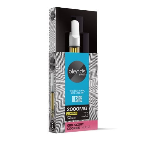 Desire Blend - 2000mg Vape Cart - Hybrid - 2ml - Blends by Fresh - Thumbnail 2