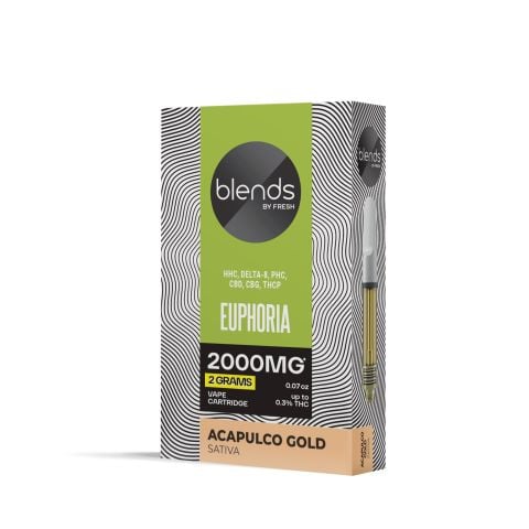 Euphoria Blend - 2000mg Vape Cart - Sativa - 2ml - Blends by Fresh - Thumbnail 3