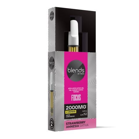 Focus Blend - 2000mg Vape Cart - Sativa - 2ml - Blends by Fresh - Thumbnail 2